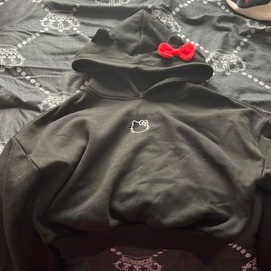Cropped hello kitty hoodie